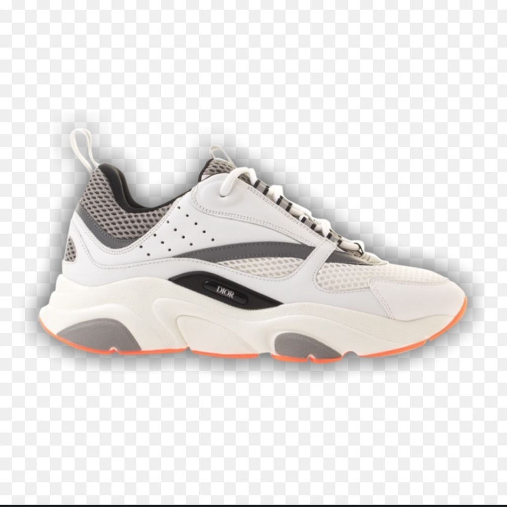 Dior Cream Sneakers with Orange Soles B22 sneakers Unisex sz 37 - Picture 1 of 16